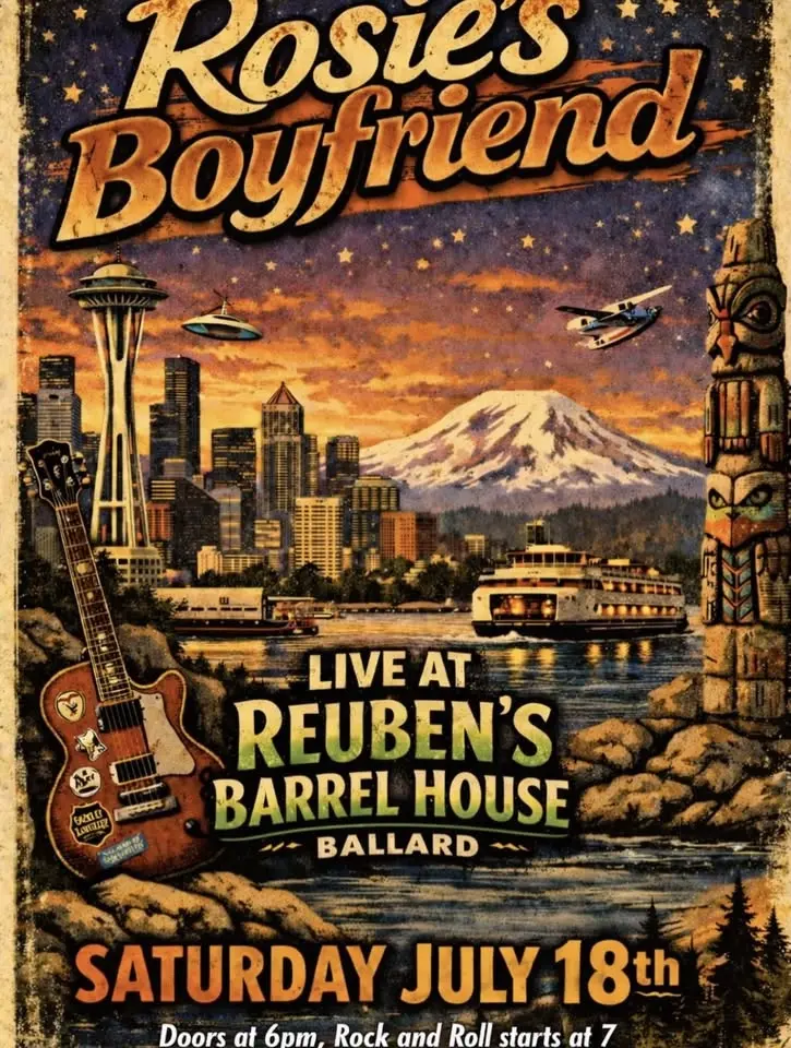 Rosie’s BF: The Barrell Room @ Reuben’s Brews (Ballard) [Sa., 7.18.26]
