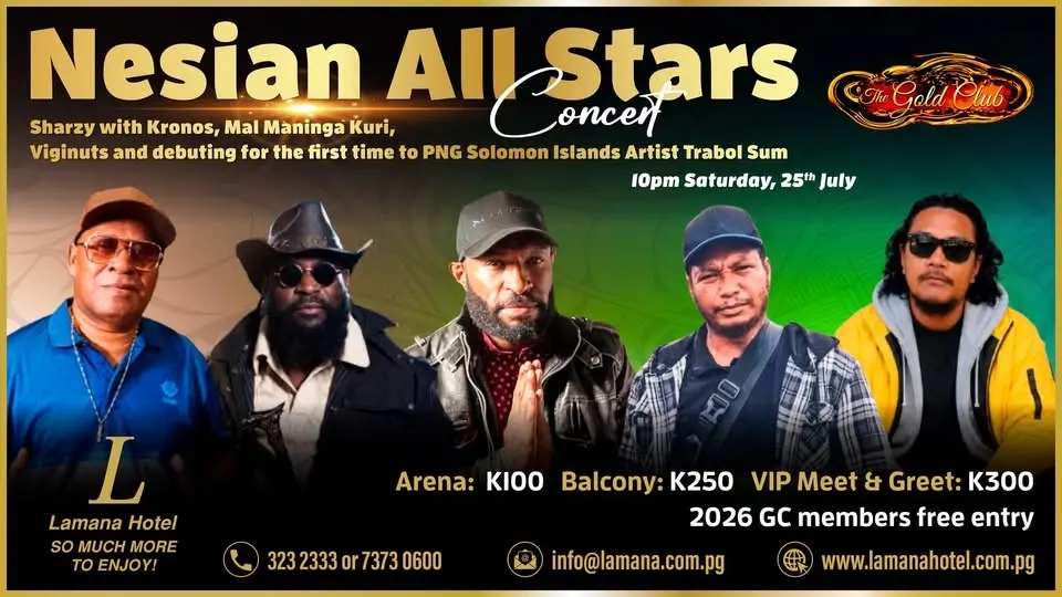 Nesian All Stars feat. SHARZY, KRONOS, MMK, VIGINUTS & for the first time to PNG; TRABOL SUM