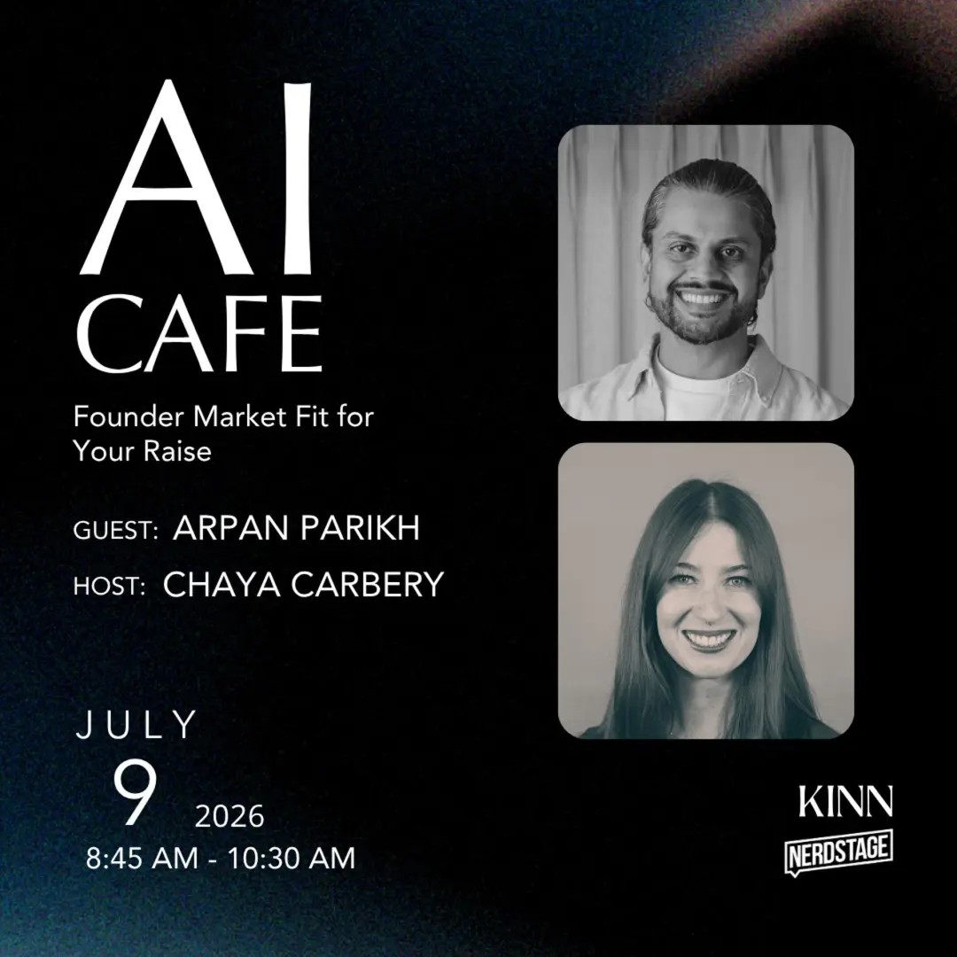 AI Cafe: Founder Market Fit For Your Raise