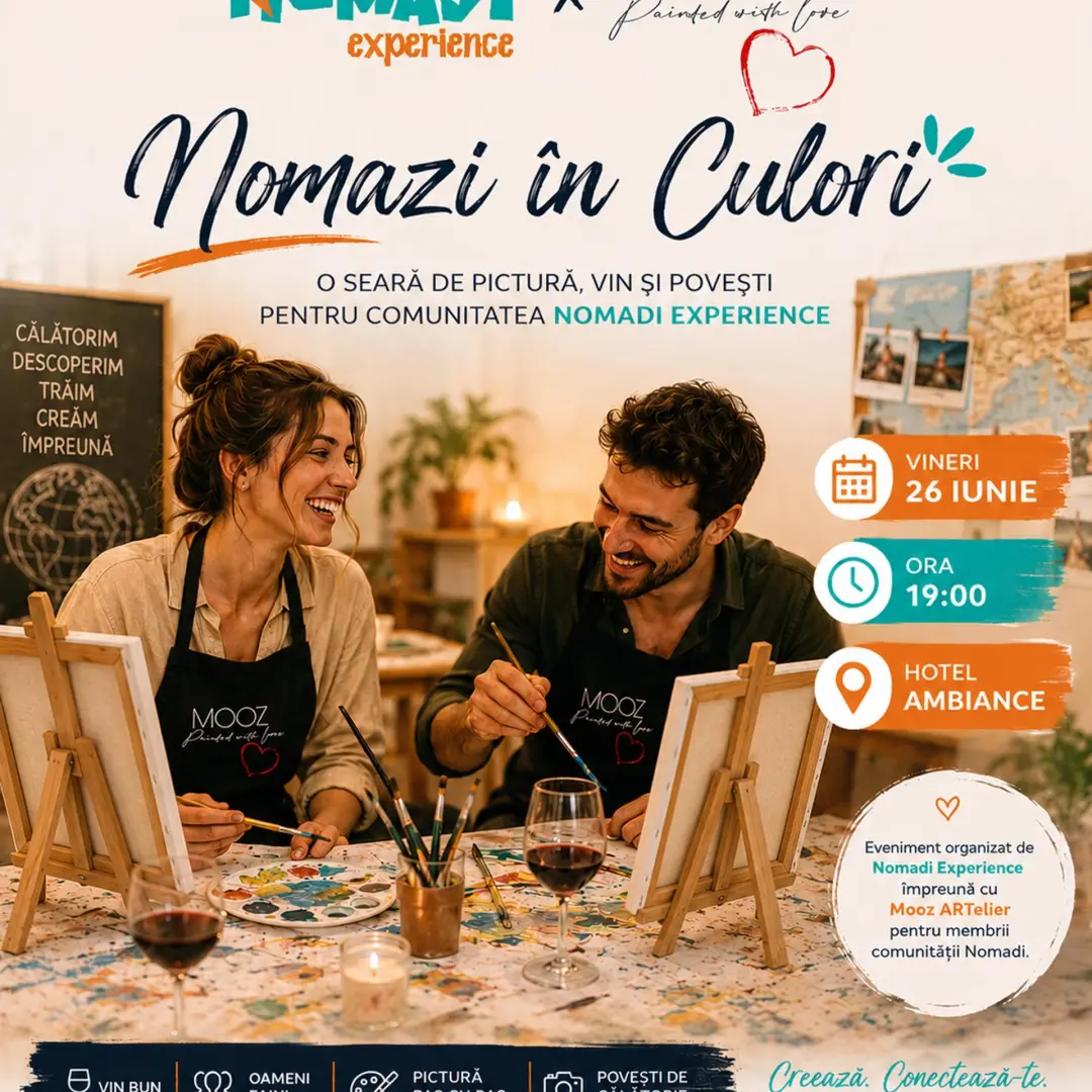 Nomazi în culori 💚 Wine & Paint Private Event