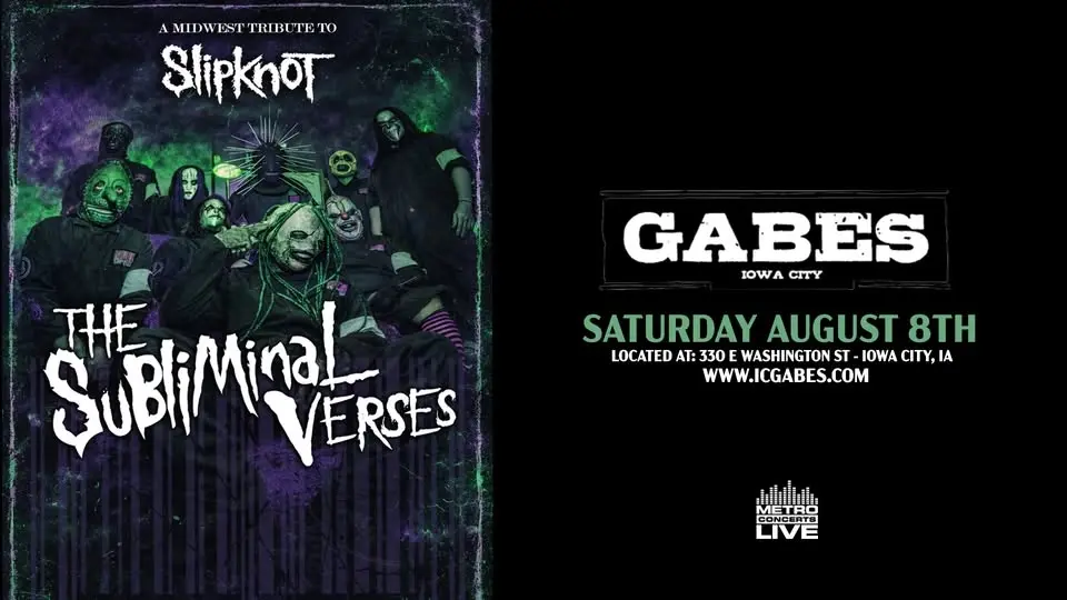 The Subliminal Verses - A Midwest Tribute To Slipknot at Gabes