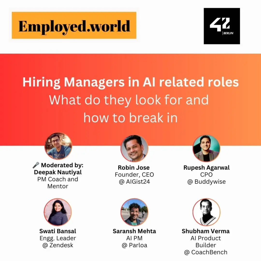 Hiring Managers in AI related roles: What do they look for and how to break in.