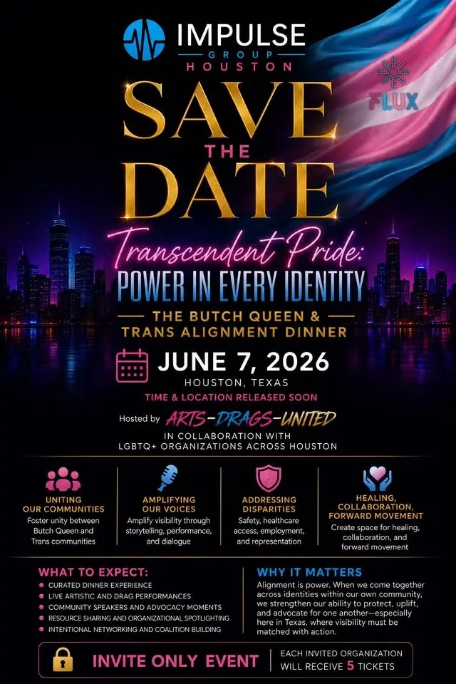 “Transcendent Pride: Power in Every Identity” The Butch Queen & Trans Alignment Dinner