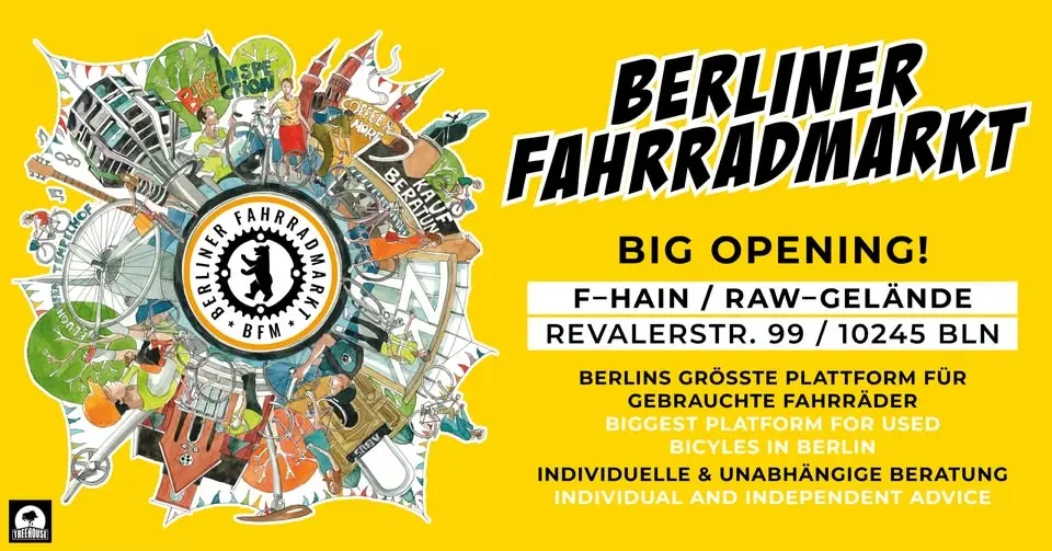 Berliner Fahrradmarkt Friedrichshain // RAW Gelände