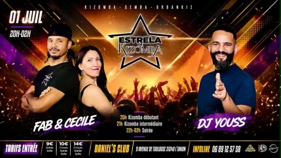 Estrela de Kizomba, tous les mercredis, à Toulouse