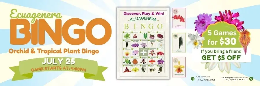 Ecuagenera Orchid & Exotic Plant Bingo 🌿🎉
