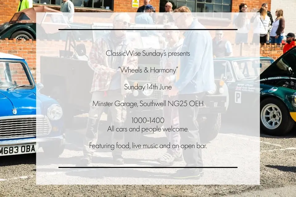 ClassicWise Sunday’s presents “Wheels & Harmony”