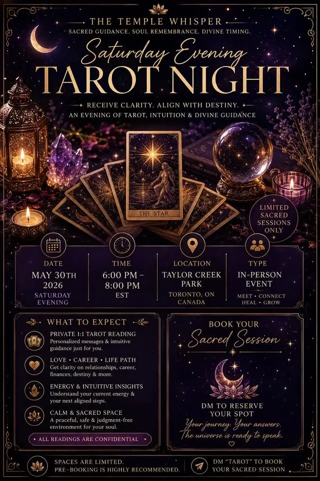 The Temple Whisper — Saturday Tarot evening
