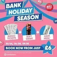 Bank Holiday Season - Buzz Bingo Blackburn 04/05