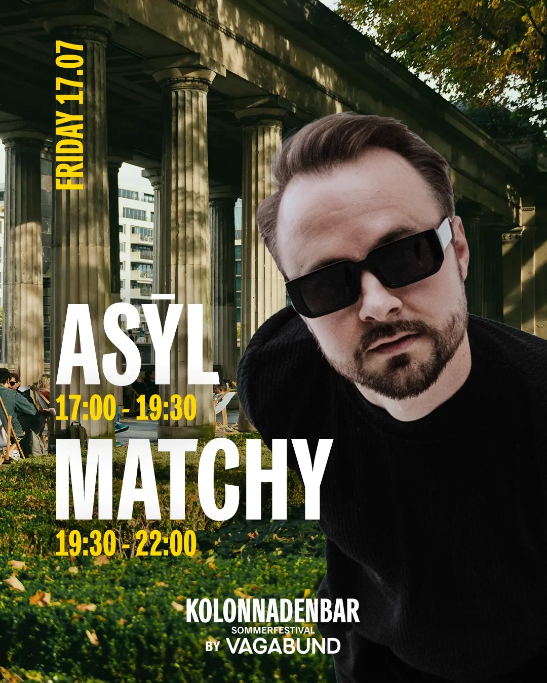 Free Open Air with Matchy at Kolonnadenbar by Vagabund