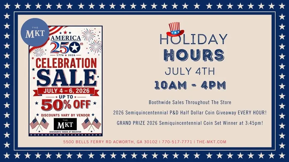 🇺🇸 America's 250th Celebration Sale at The MKT | July 4–6