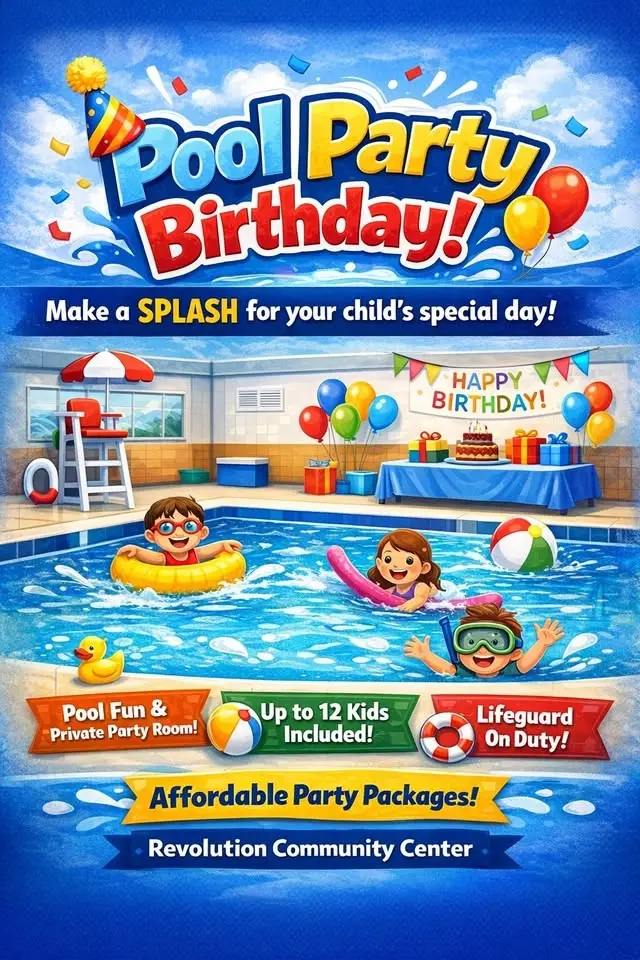 Kids Pool Birthday Party – Revolution Community Center (Colorado Springs)