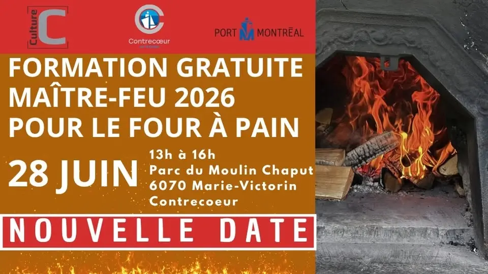 FORMATION GRATUITE MAÎTRE FEU pour opérer le four à pain du Moulin Chaput
