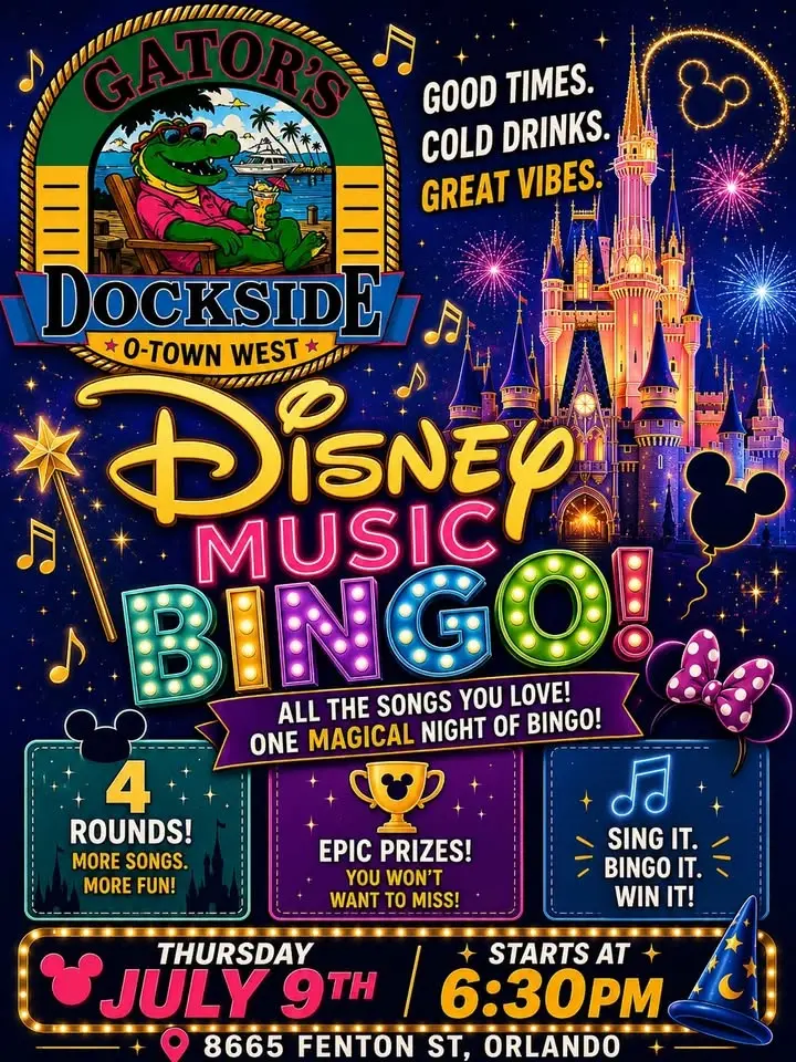Disney Music Bingo @ Gators Dockside O-Town West