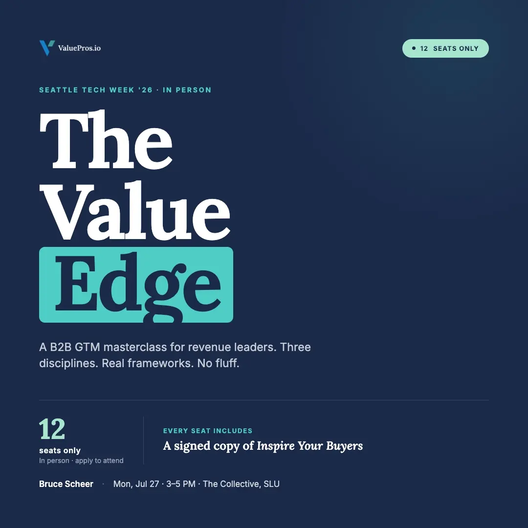 The Value Edge: A B2B GTM Masterclass for Revenue Leaders Selling What Buyers Have to Think Hard About