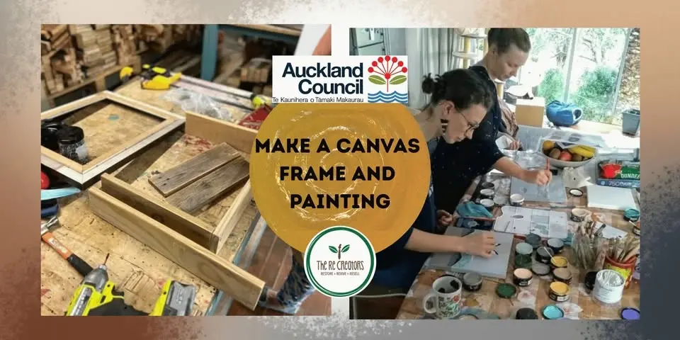 Canvas Frame Making and Painting, New Lynn War Memorial Library, Monday 27 July, 12:30-2:30pm