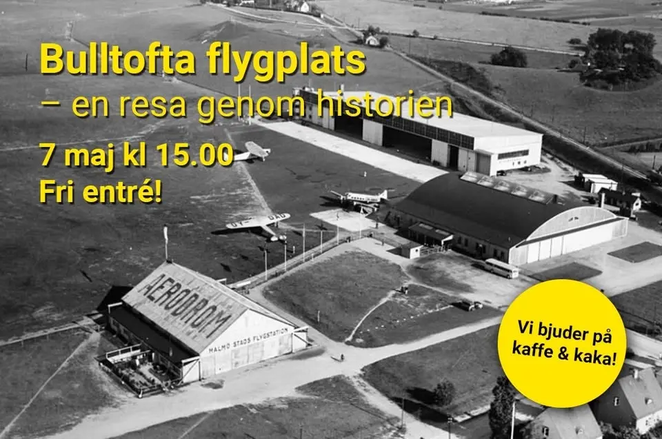 Föreläsning "Bulltofta flygplats - en resa genom historien"