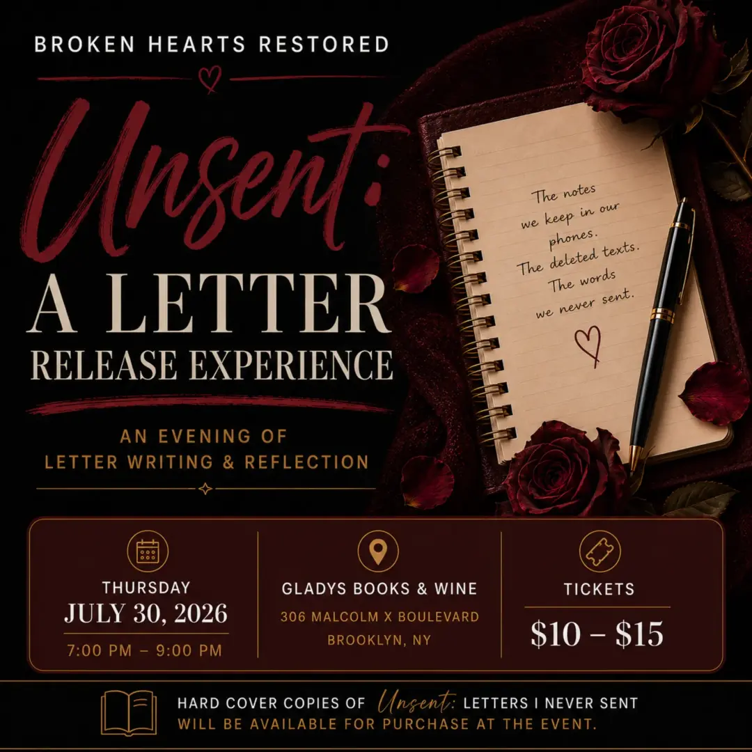 Broken Hearts Restored presents Unsent: An Evening of Letter Writing & Reflection