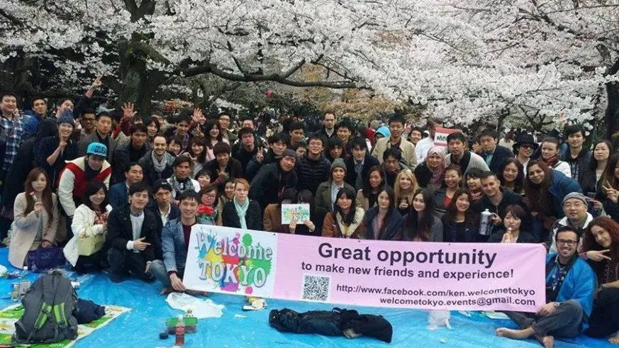 Free Cake🍰🌸Sakura Picnic & Global Friendship☀ Harajuku 🌸国際交流お花見ピクニック 代々木公園