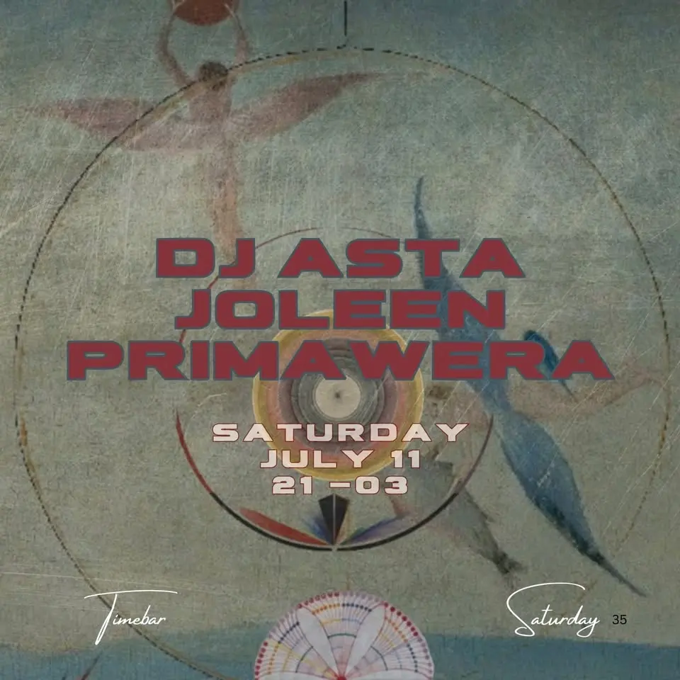 ☆.｡ DJ ASTA JOLEEN & PRIMAWERA ‧˚*༓☆ 𝒮𝒜𝒯𝒰𝑅𝒟𝒜𝒴 @ 𝒯𝐼𝑀𝐸𝐵𝒜𝑅
