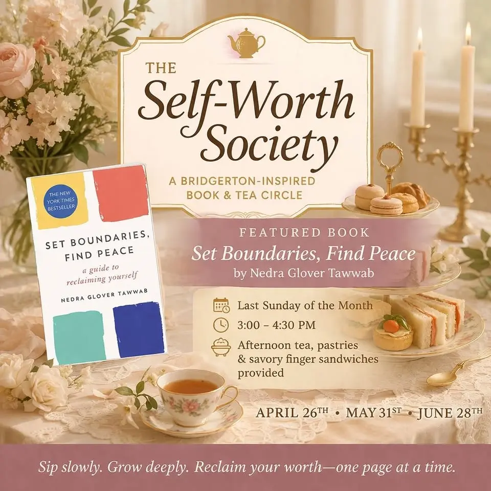 RESCHEDULED AUGUST: The Self-Worth Society Book Club: "Set Boundaries, Find Peace"