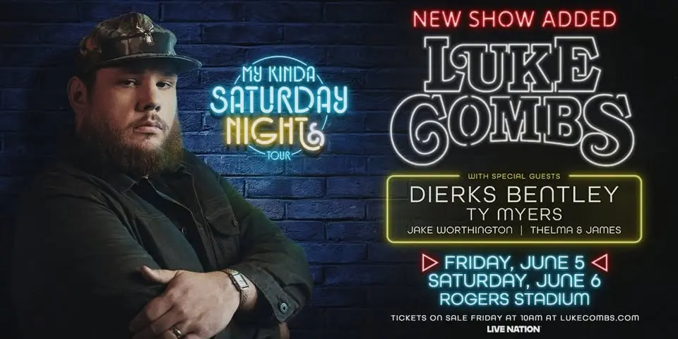 Luke Combs - My Kinda Saturday Night Tour (TWO SHOWS)