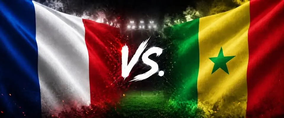 Frankrike vs Senegal på Summer Garden