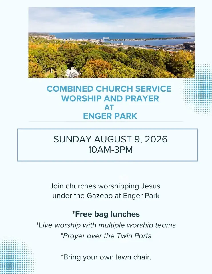 Worship and prayer at Enger Park