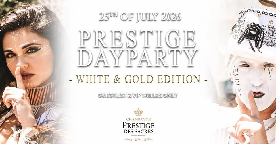 Prestige Dayparty - Badvakten Helsingborg - White & Gold edition 25th of July