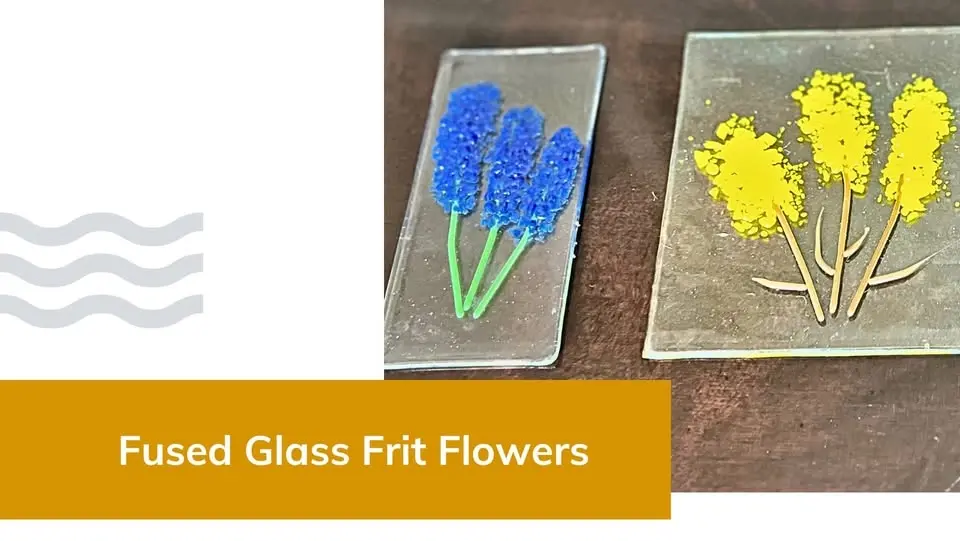 Fused Glass Frit Flowers