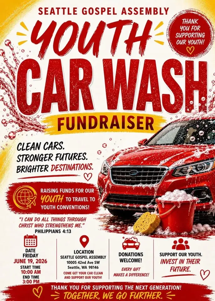 ๐ SGA Youth Fundraiser โ Car Wash ๐