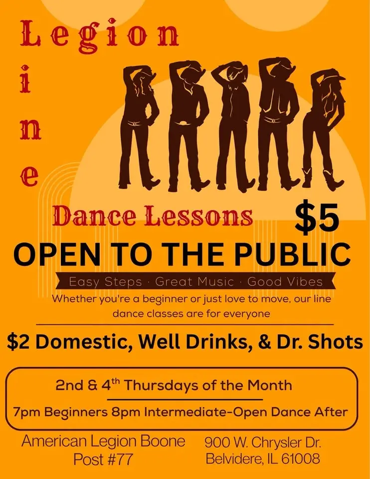 Line Dancing Lessons-OPEN TO THE PUBLIC