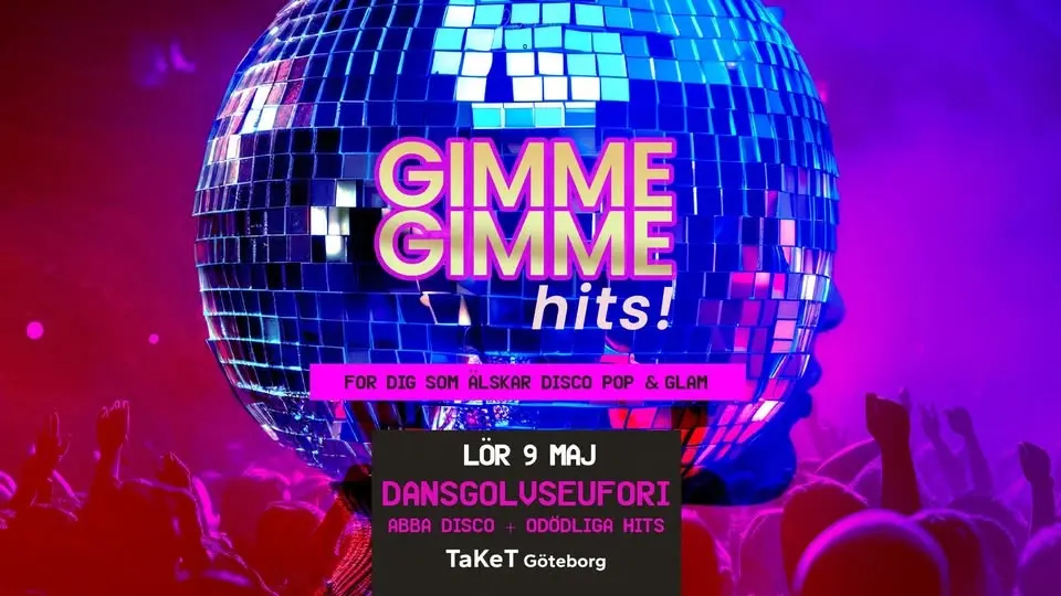 GIMME GIMME HITS | TaKeT Rooftop, Göteborg, 9/5