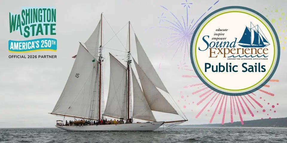 July 4 PM in Seattle: 3-hour Public Sail Aboard Schooner Adventuress