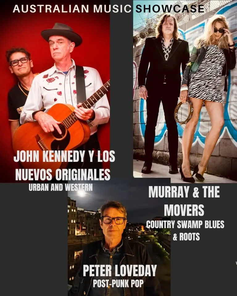 Australian Music Showcase- Barcelona featuring John Kennedy, Murray And The Movers and Peter Loveday