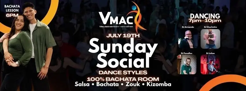 VMAC Sunday Social plus Bachata Lesson