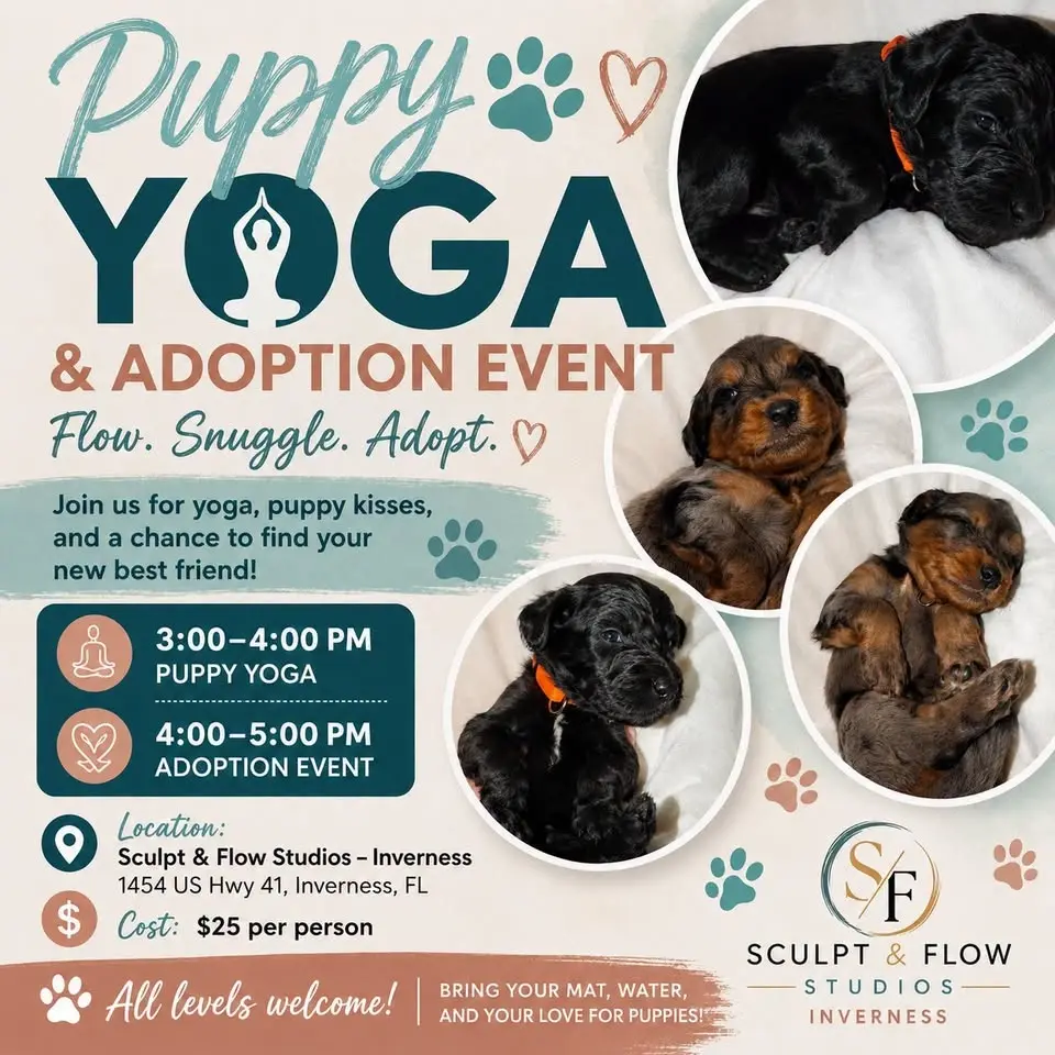 Puppy Yoga & Adoption Event