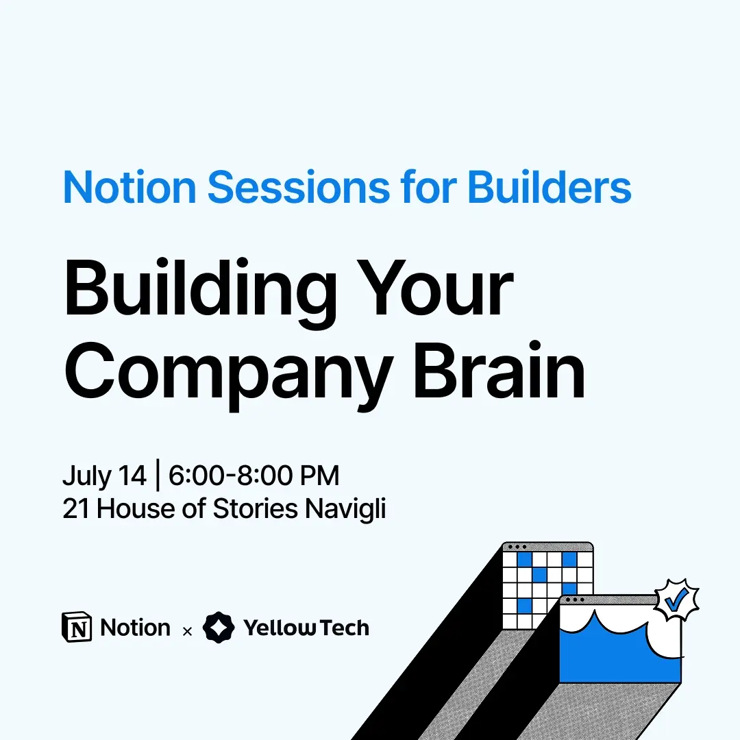 Notion x Yellow Tech live event - Building Your Company Brain
