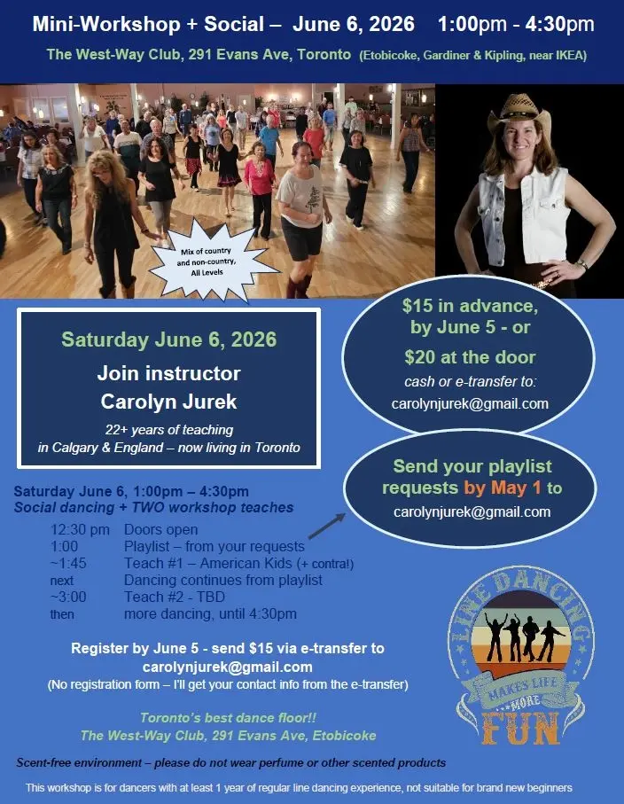Etobicoke (Toronto) Mini-Workshop + Social, with Carolyn Jurek