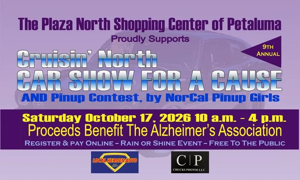 9th An. Cruisin' North Car Show For A Cause To Benefit the Alzheimer's Assn.