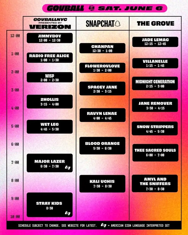 SKZ at GovBall 