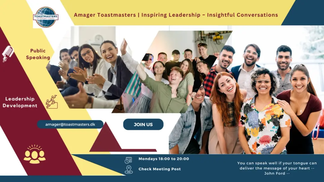 Amager Toastmasters | Inspiring Leadership ~ Insightful Conversations 