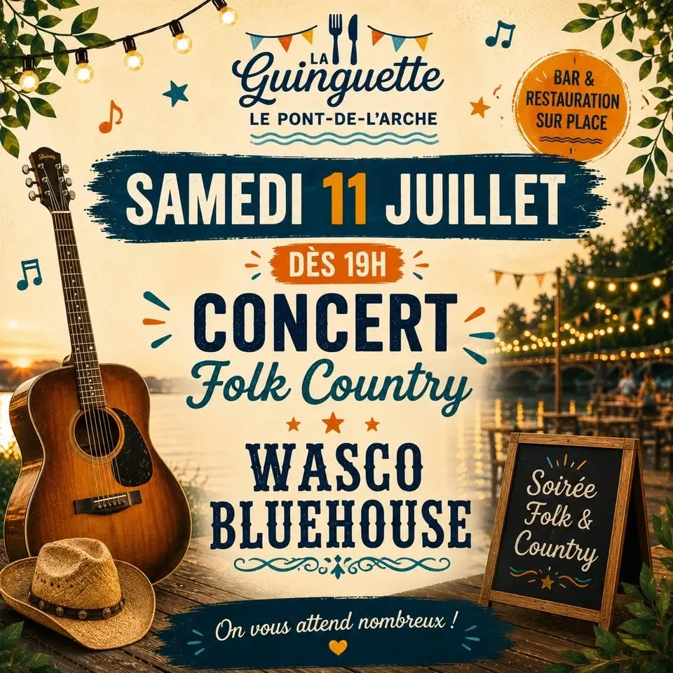 Samedi 11 Juillet - Concert WascoBluehouse (Folk / Country)