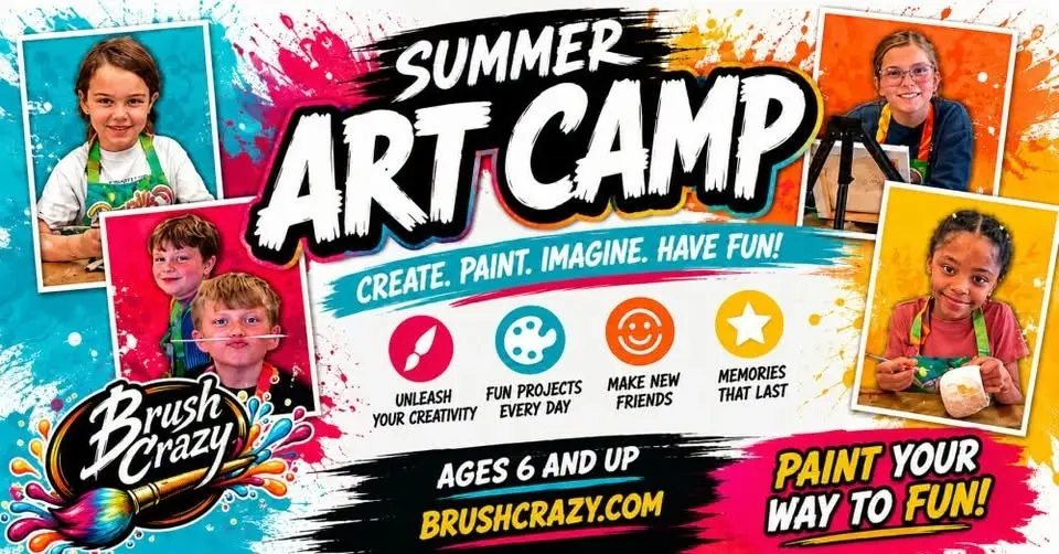 Summer Art Camp at Brush Crazy!