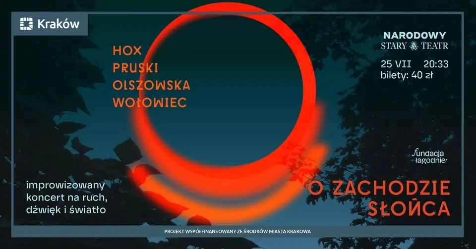 O ZACHODZIE SŁOŃCA - improwizowany koncert na ruch, dźwięk i światło