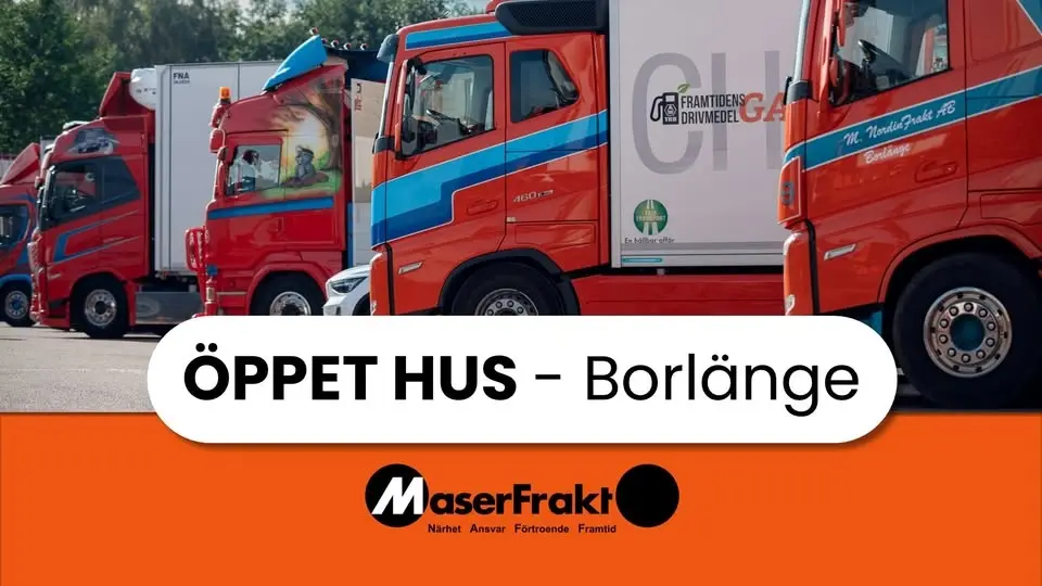 Öppet Hus MaserFrakt Borlänge