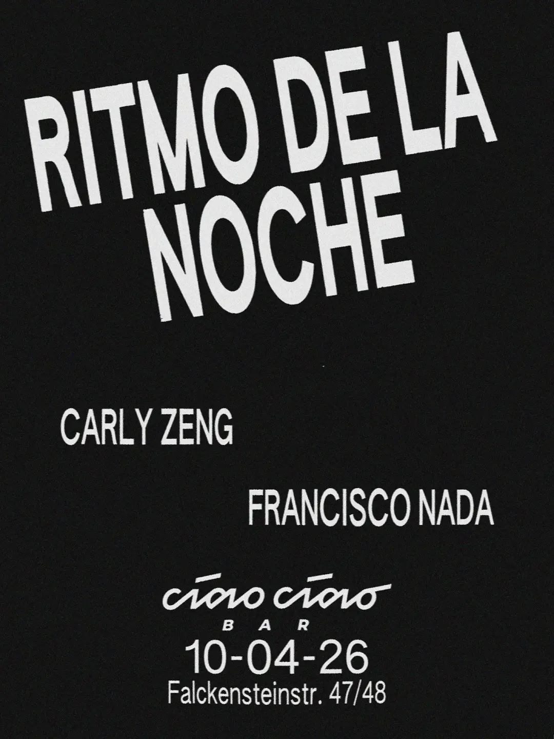 Ritmo de la Noche x ciao ciao Bar