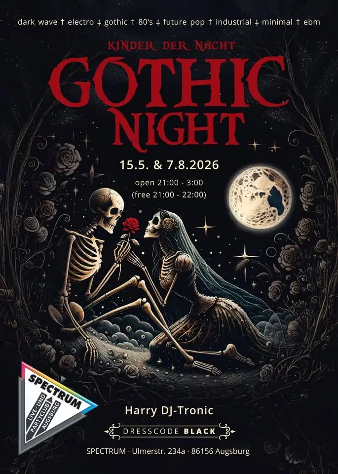 GOTHIC NIGHT - Kinder der Nacht mit Harry DJ-Tronic