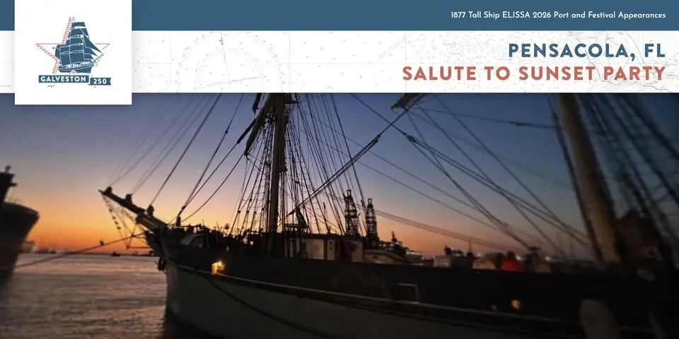 Salute to Sunset Party on the 1877 Tall Ship ELISSA