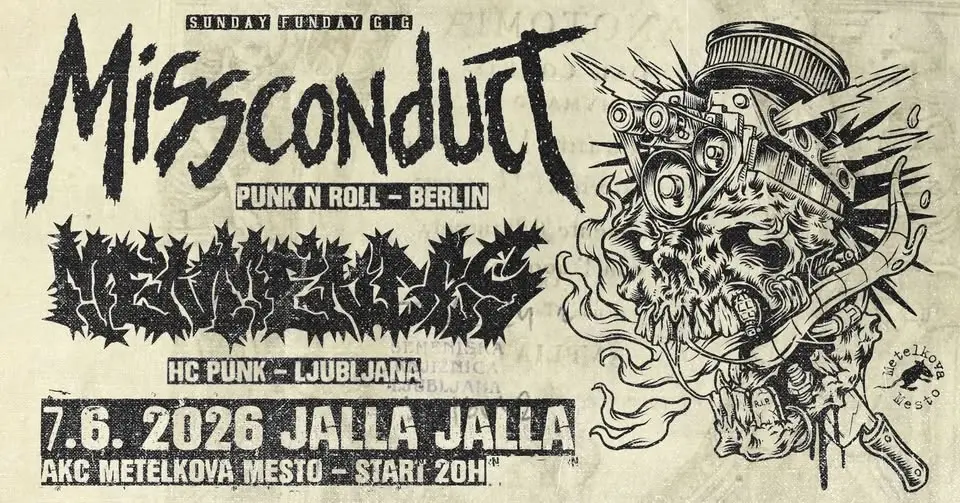 Missconduct (DE -punk'n'roll ) + Menmendas (SL - hc punk)